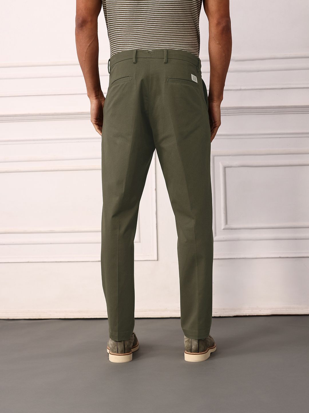 Mr Bowerbird Men Industry Mid-Rise Liberal Fit Chinos