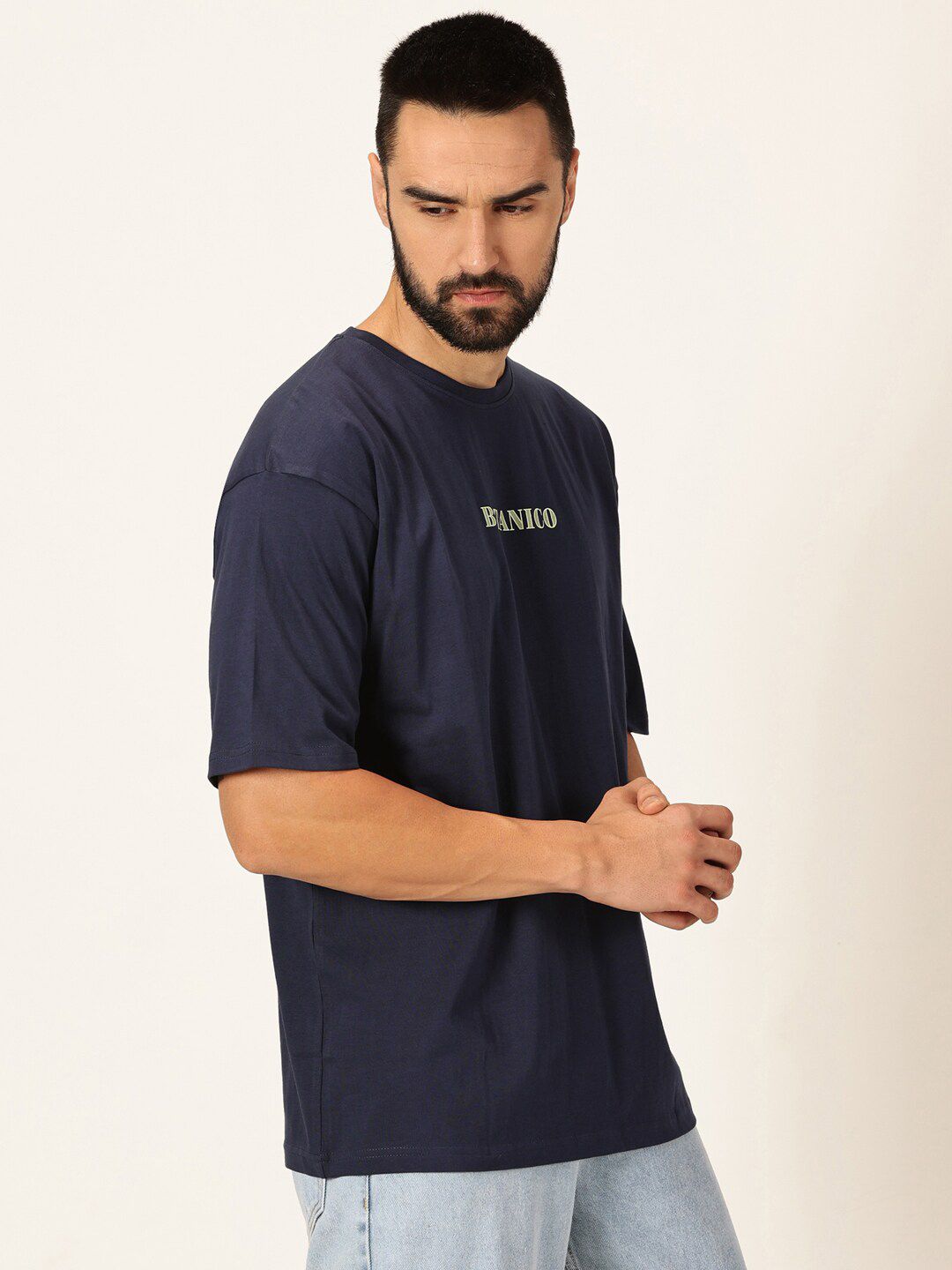Thomas Scott Oversized Graphic Printed Cotton Bio Finish T-shirt