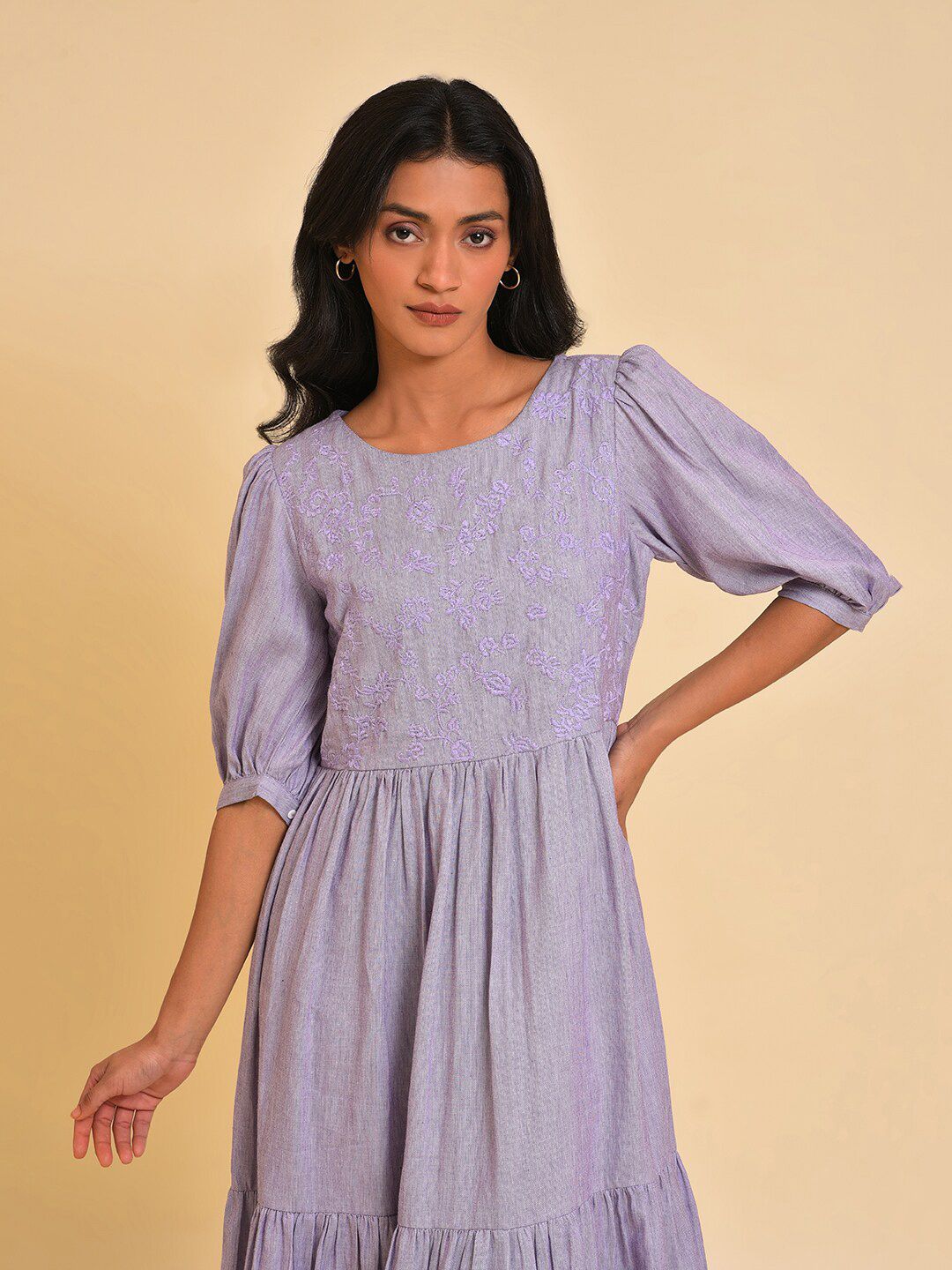 W Midi Cotton Dress