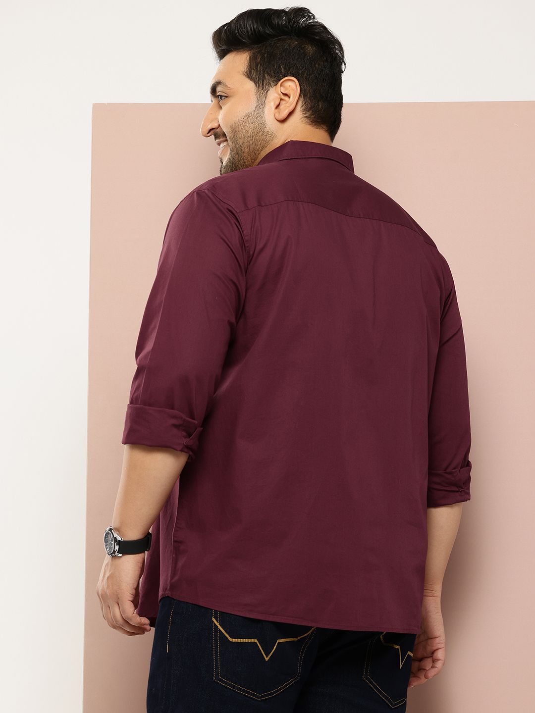 Thomas Scott Plus Size Regular Fit Button Down Collar Shirt