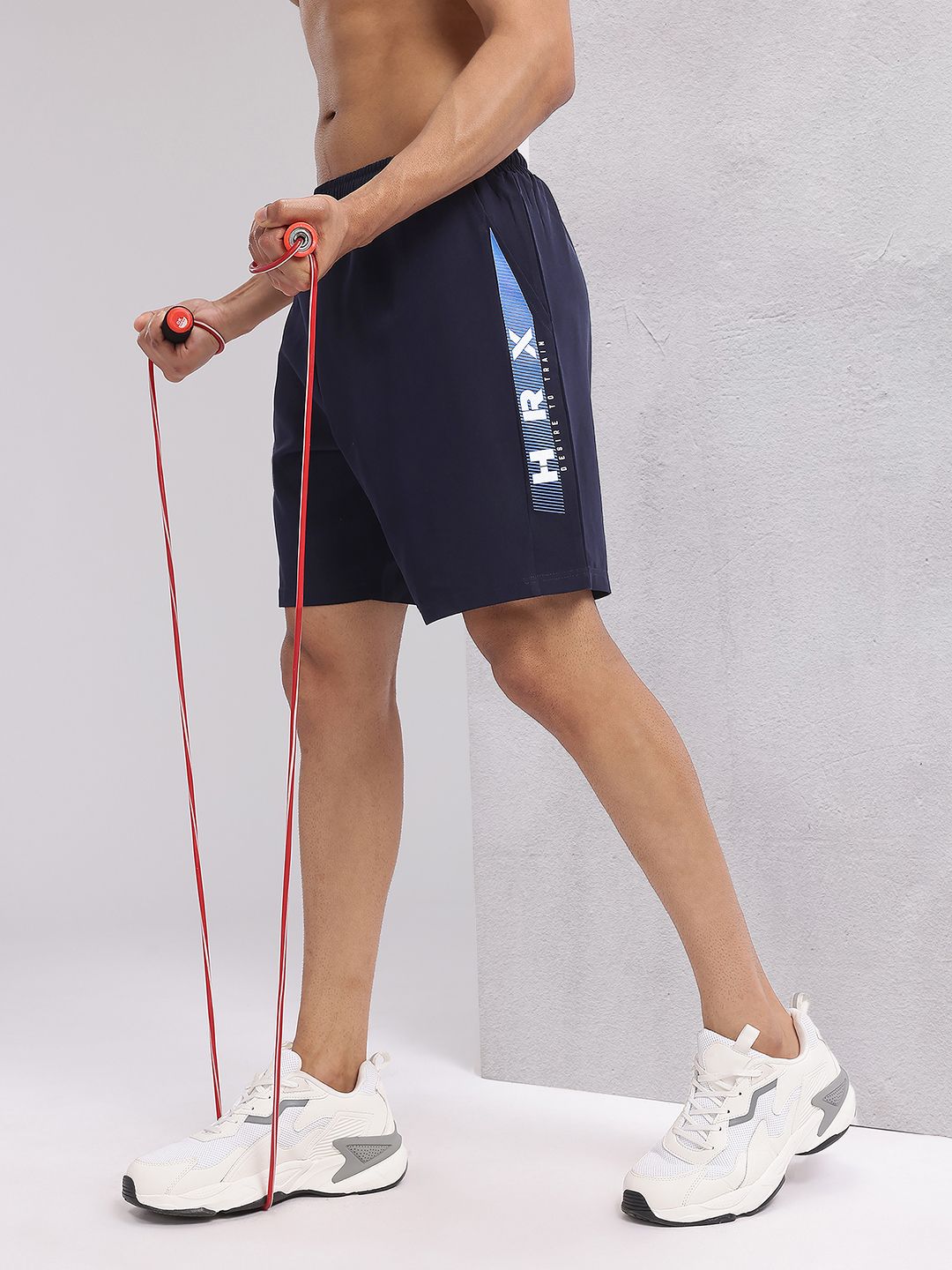 HRX by Hrithik Roshan Men Brand Logo Print Mid-Rise Training Shorts