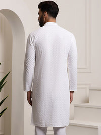 SOJANYA Ethnic Motifs Embroidered Pure Cotton Kurta