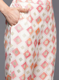 Libas Printed Regular Sequinned Kurta with Trousers & Dupatta