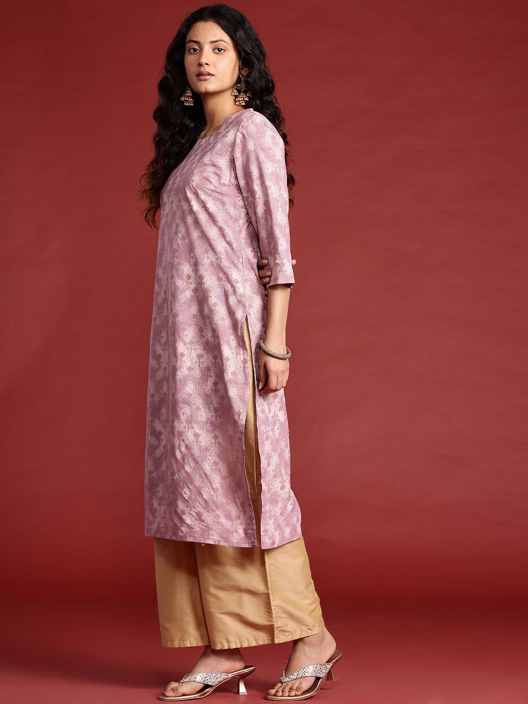 Anouk Cotton Printed Straight Kurta