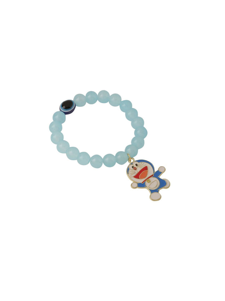 NVR Kids Cartoon Design Sky BLue Tiruan Benang Rakhi dengan Roli Chawal