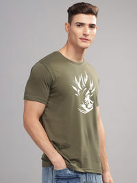 ADRO Men Typography Printed Raw Edge T-shirt