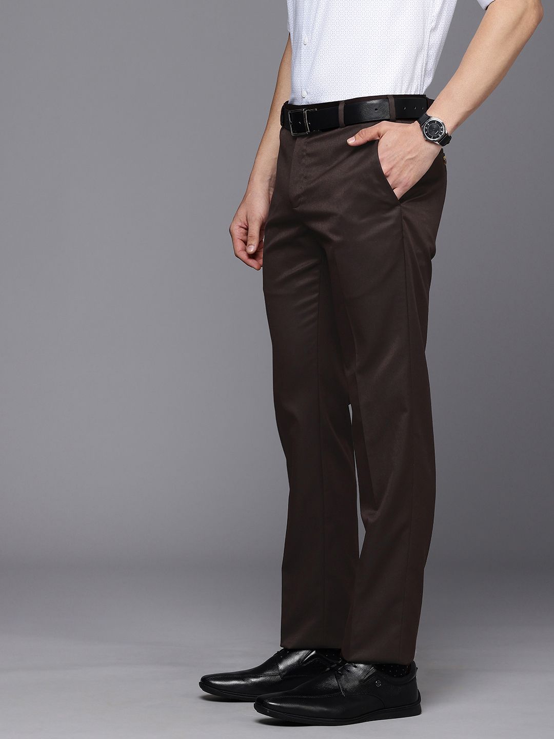 Raymond Men Slim Fit Formal Trousers