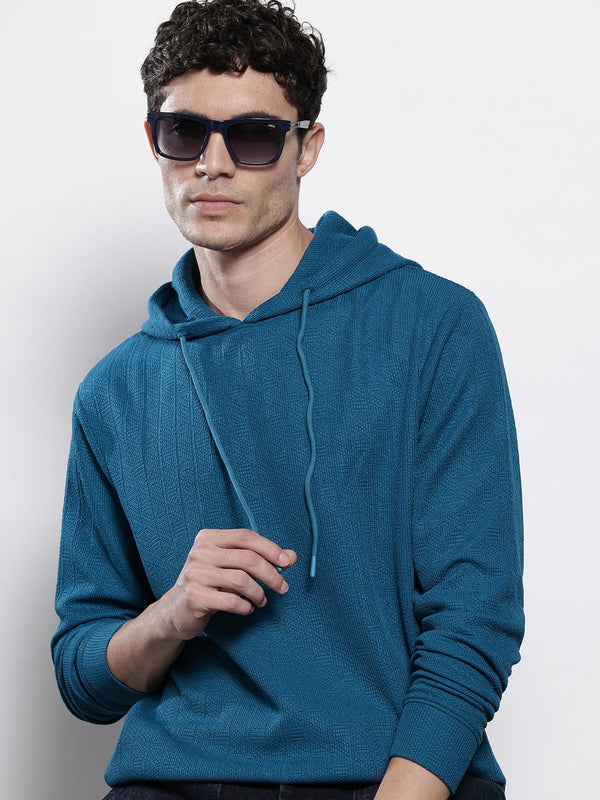 The Indian Garage Co Knitted Hooded Relaxed Fit T-shirt