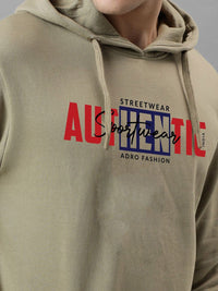 ADRO Men Printed Hooded Sweatshirt