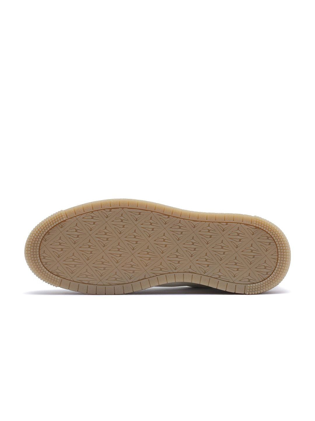 RARE RABBIT Men Round Toe Lace-Ups Leather Sneakers