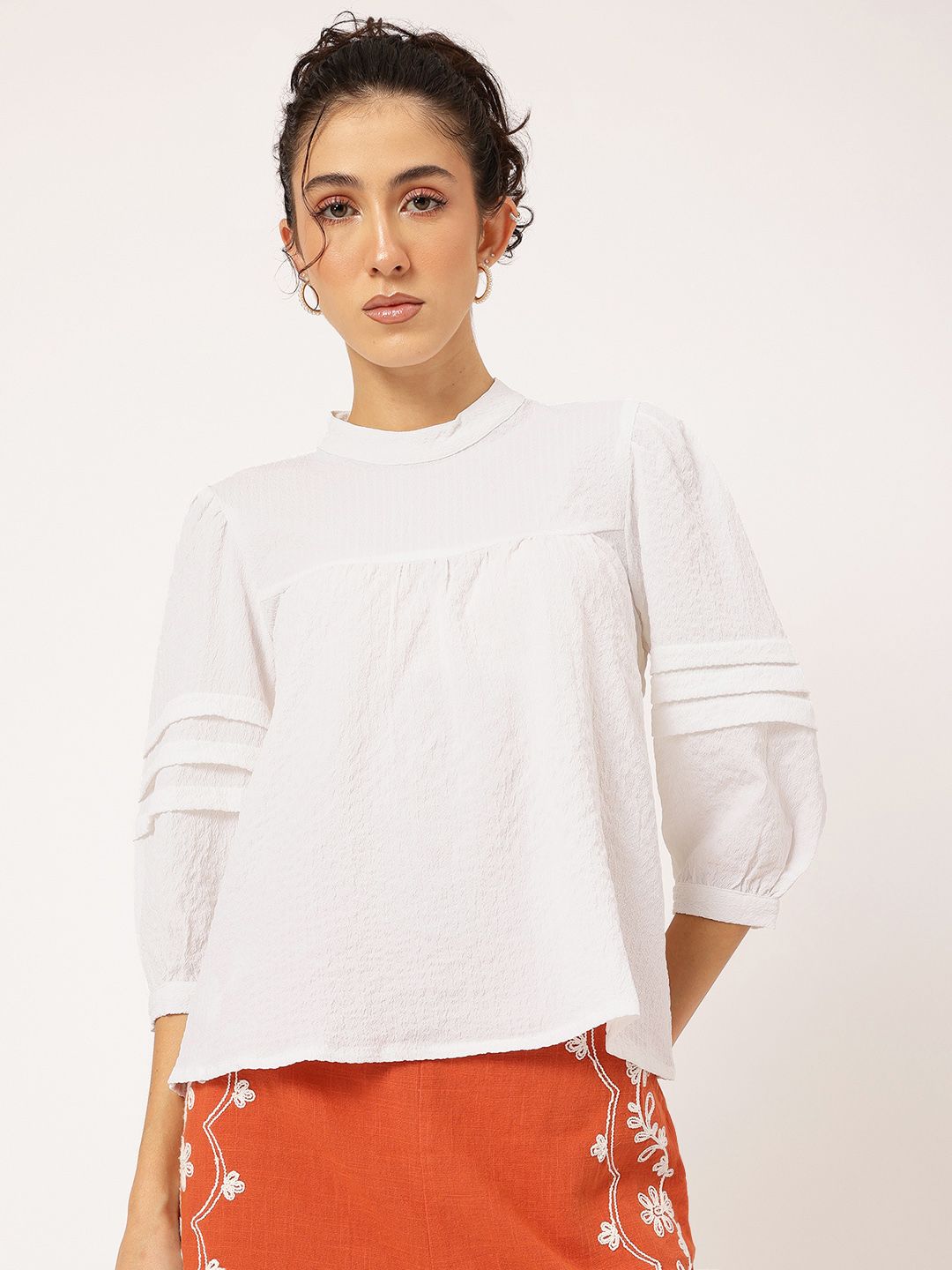 DressBerry Daydream Dames Textured A-Line Top