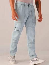 The Indian Garage Co. Men Mid Rise Heavy Fade Clean Look Jeans