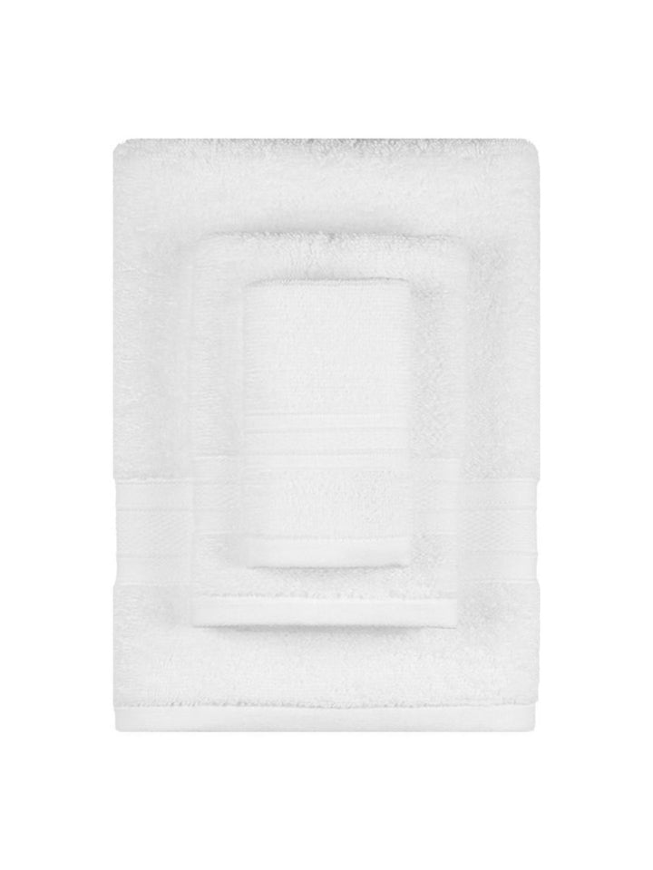 MYTRIDENT Soft Comfort White 3 Pieces Pure Cotton 500 GSM Towel Set