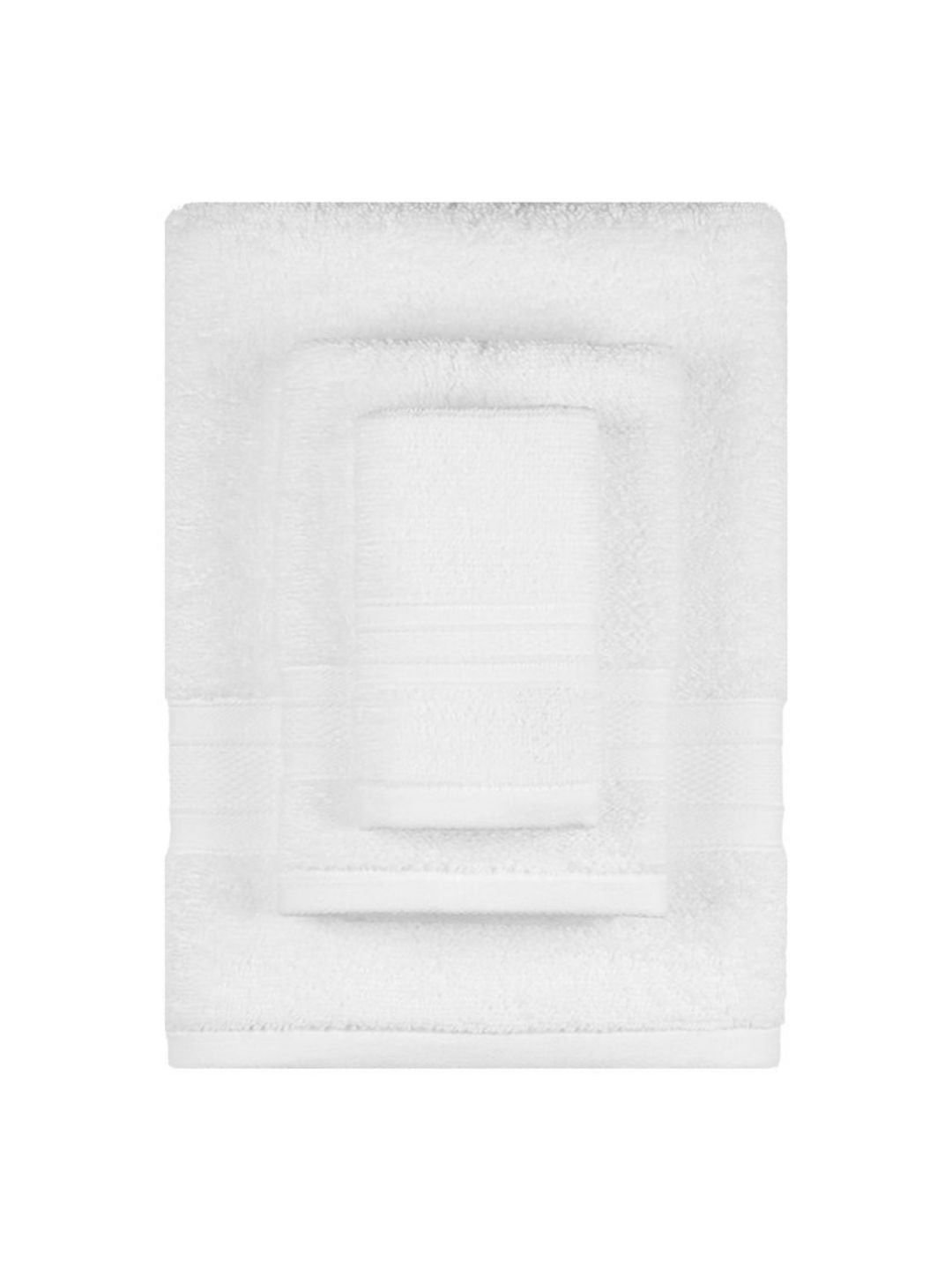 MYTRIDENT Soft Comfort White 3 Pieces Pure Cotton 500 GSM Towel Set