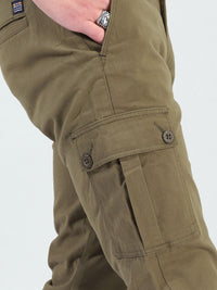 The Indian Garage Co Men Slim Fit Solid Cargos Joggers