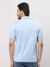 Park Avenue Men Polo Collar Pockets Slim Fit T-shirt