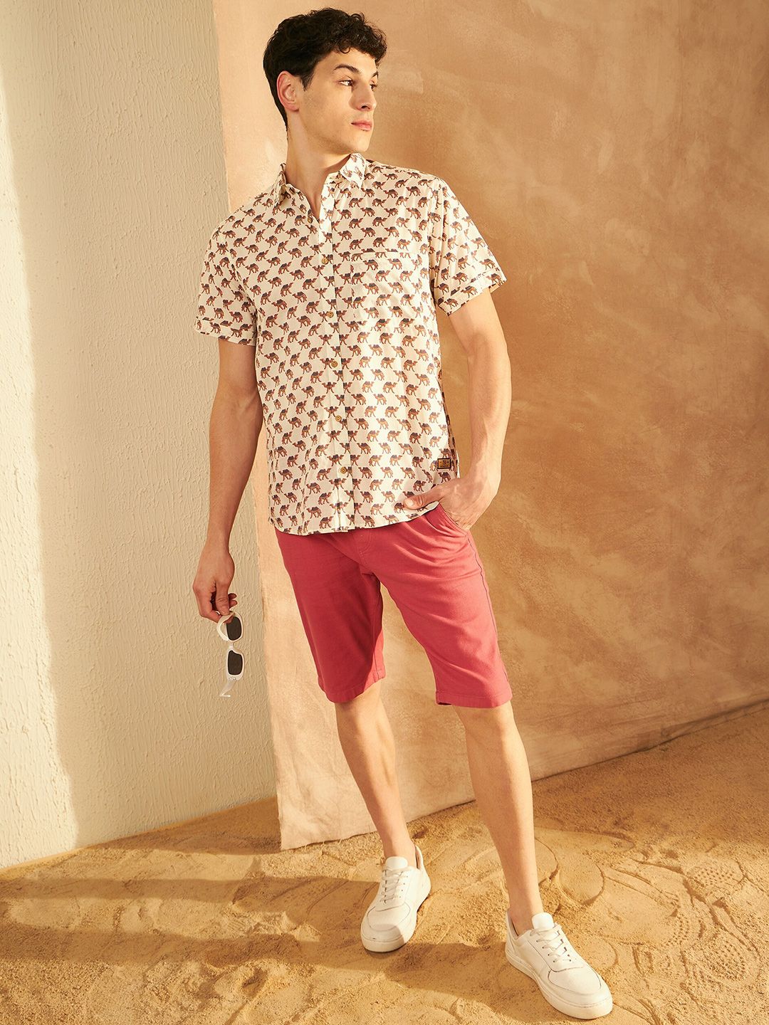 DENNISON Block Printed Lightweight Casual Shirt