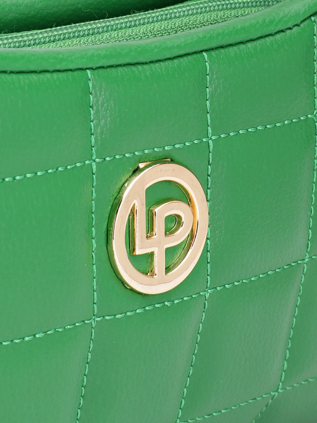 Lino Perros Structured Baguette Bag with Quilted Detail
