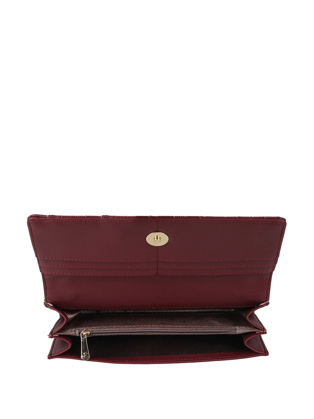 Mochi Women Geometric Textured Envelope Wallet