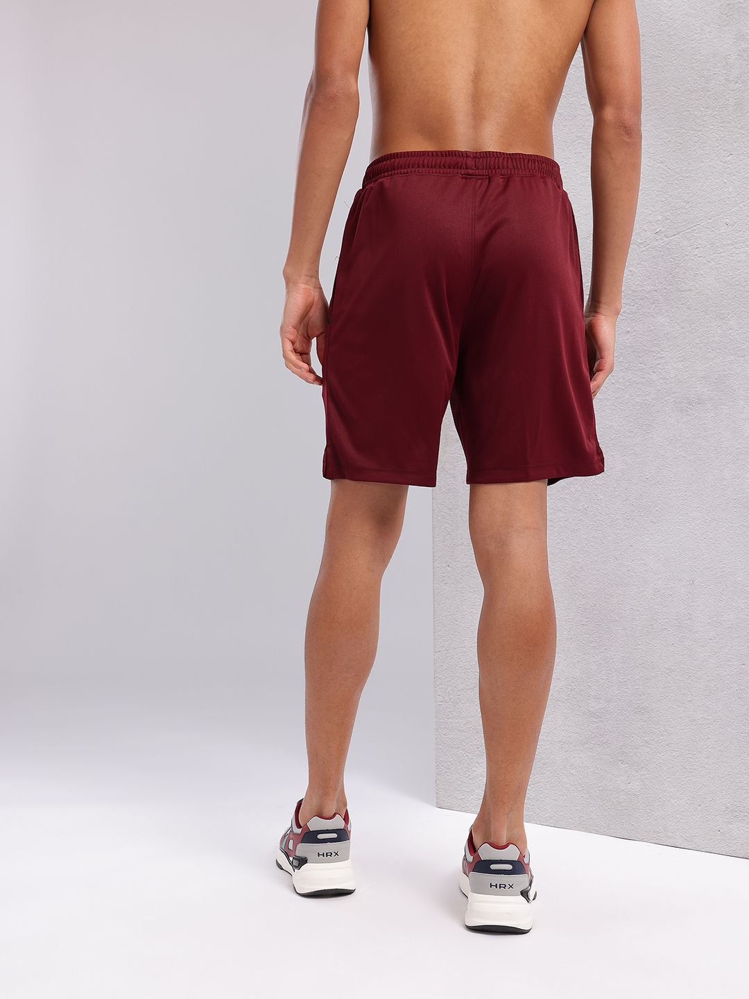 HRX by Hrithik Roshan Men Mid-Rise Brand Logo Detail Rapid-Dry Training Shorts