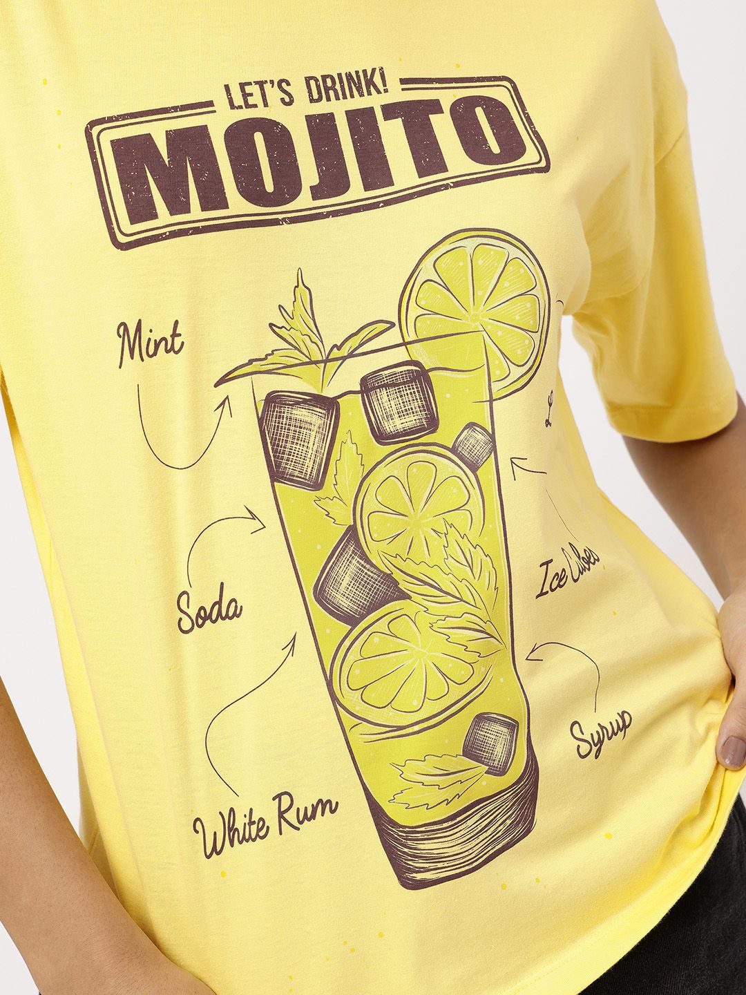 DressBerry Printed Pure Cotton Relaxed Fit T-shirt