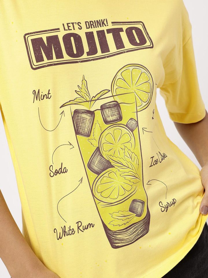 DressBerry Printed Pure Cotton Relaxed Fit T-shirt