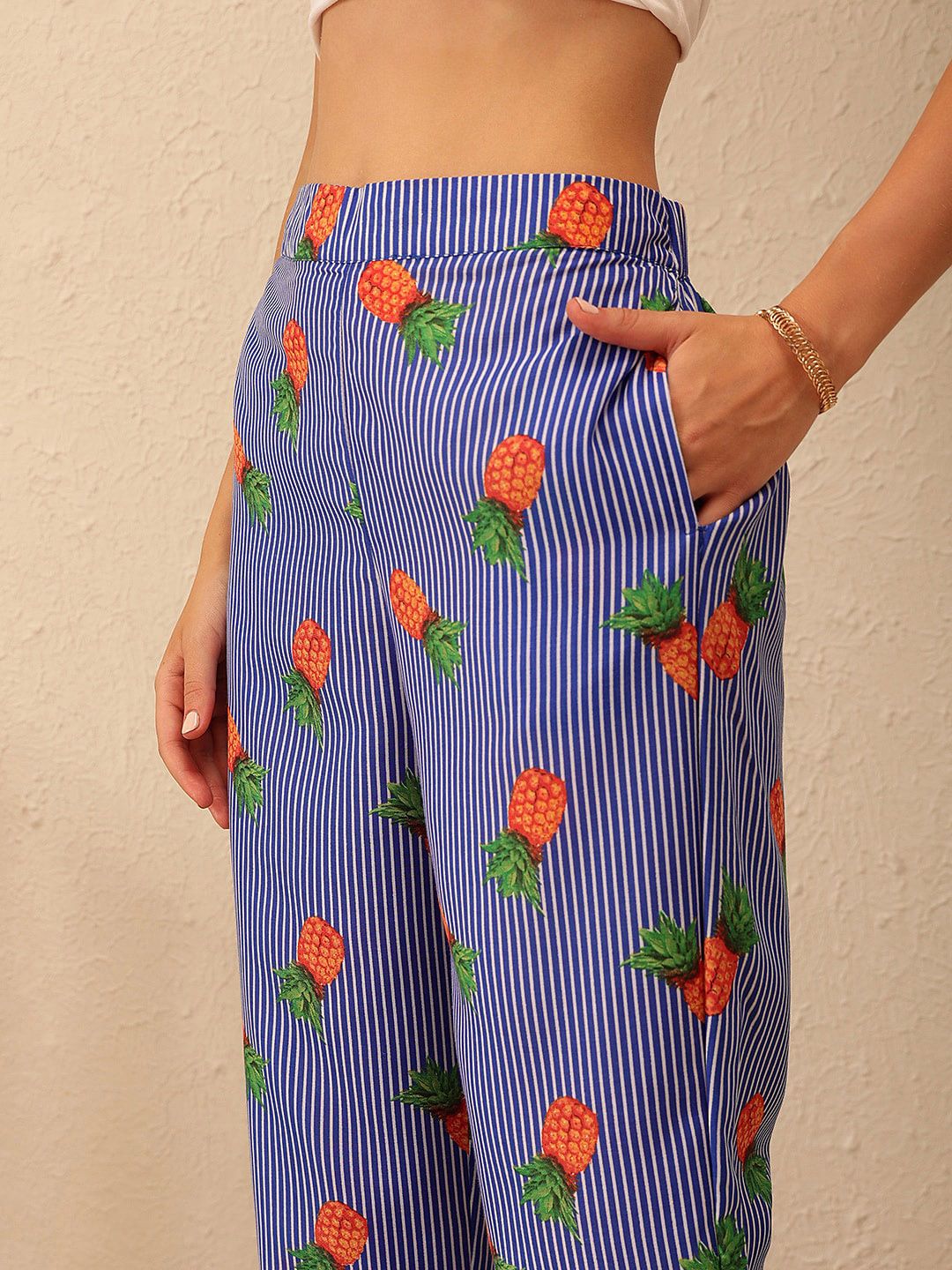 STREET 9 Printed Shirt Collar Shirt With Trousers Co-Ords