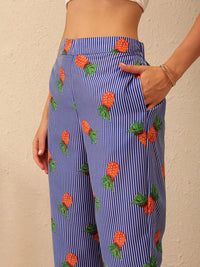 STREET 9 Printed Shirt Collar Shirt With Trousers Co-Ords