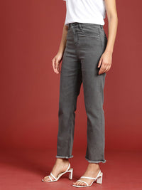 all about you Women Straight Fit High-Rise Stretchable Jeans