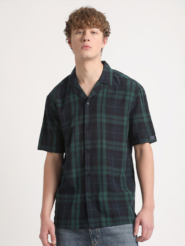 THE BEAR HOUSE Tartan Checks Cotton Casual Shirt