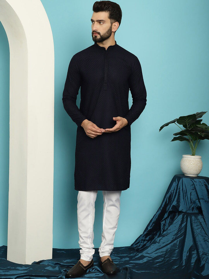 SOJANYA Embroidered Pure Cotton Kurta with Pyjama Set