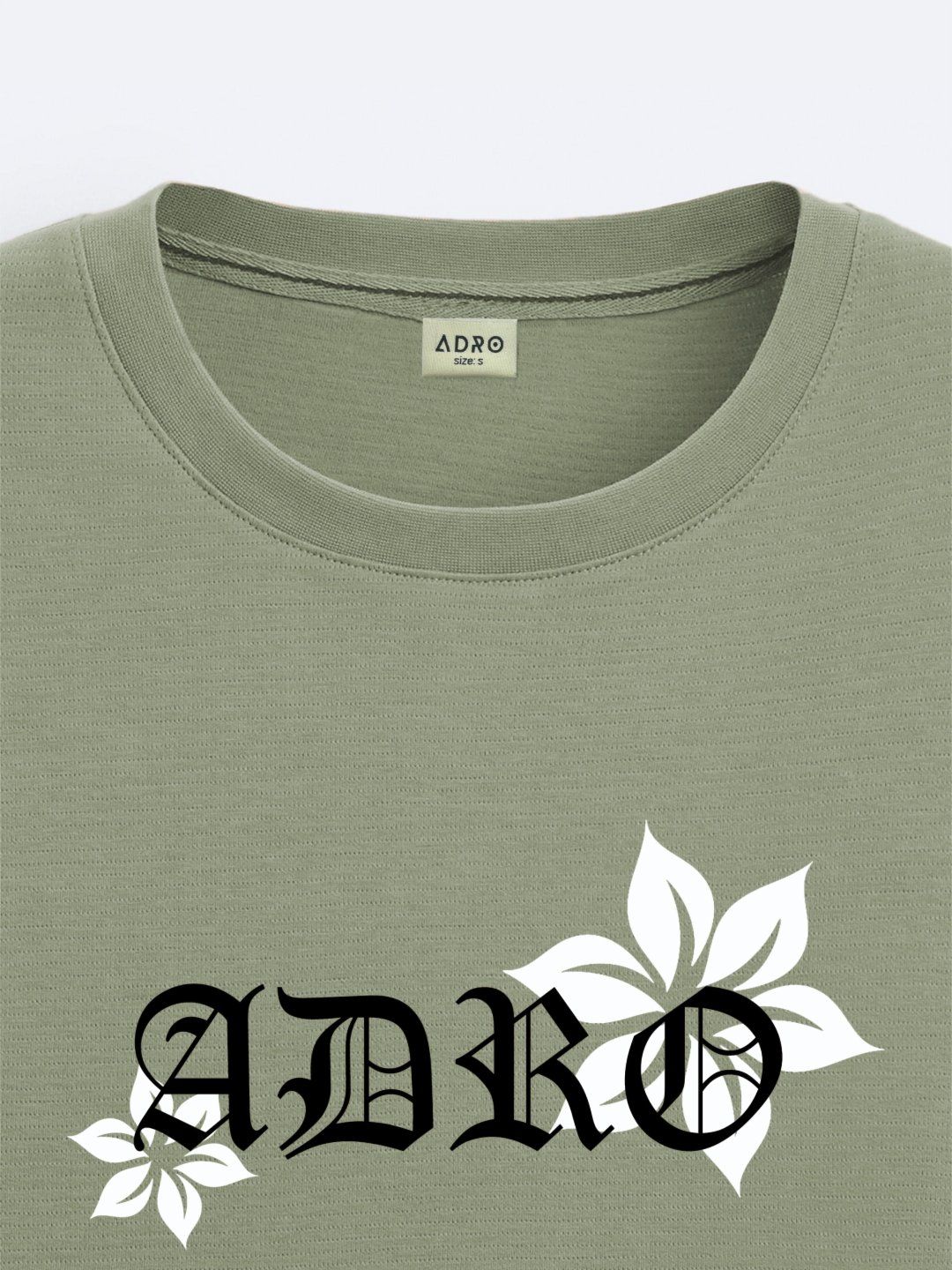 ADRO Men Graphic Printed Round Neck Cotton Oversized T-Shirt