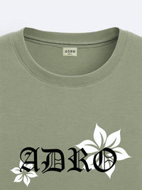ADRO Men Graphic Printed Round Neck Cotton Oversized T-Shirt