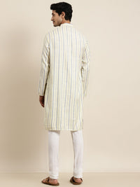 Anug by SOJANYA Kurta Belang Kuning & Biru Lelaki