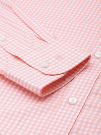 Raymond Slim Fit Micro Self Checked Opaque Pure Cotton Formal Shirt
