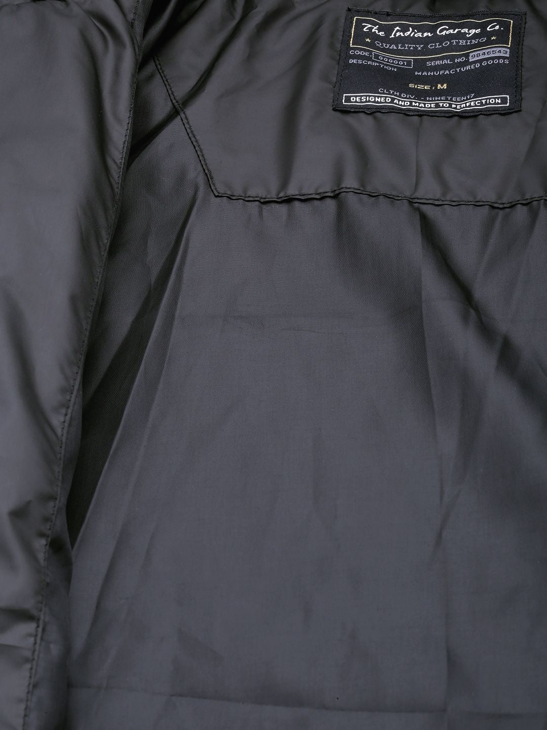 The Indian Garage Co Men Zip-Front Puffer Jacket with Detachable Hood