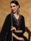 Varanga Women Floral Yoke Design Regular Kurta with Trousers & With Dupatta
