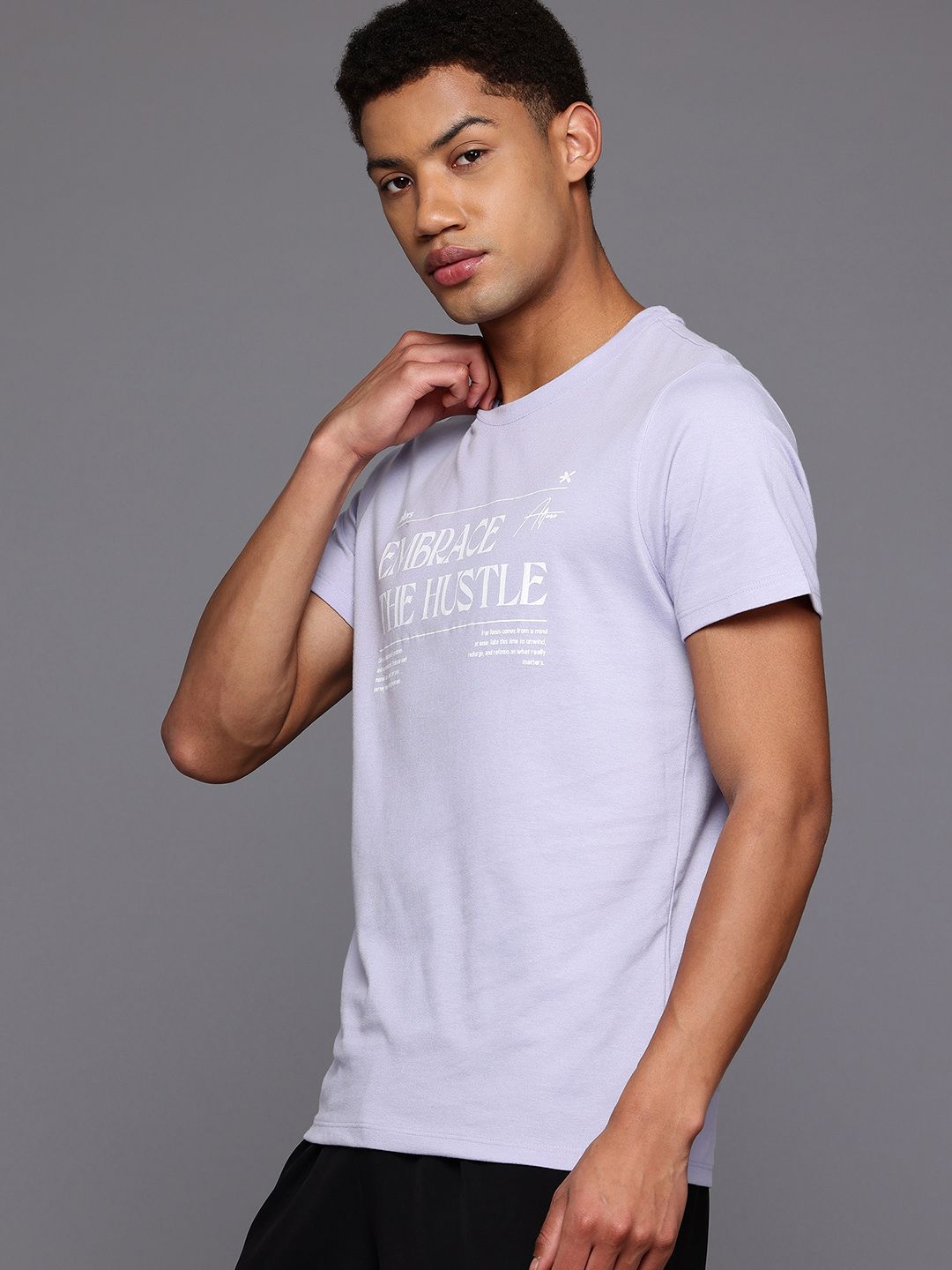 HRX by Hrithik Roshan Typography Printed T-shirt