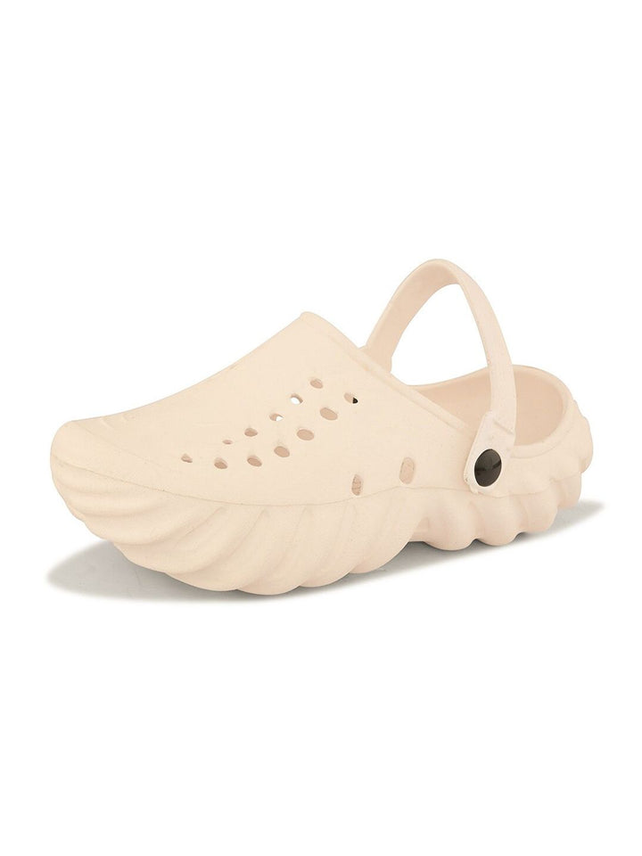 HRX by Hrithik Roshan Men Cream Coloured Self Design Clogs