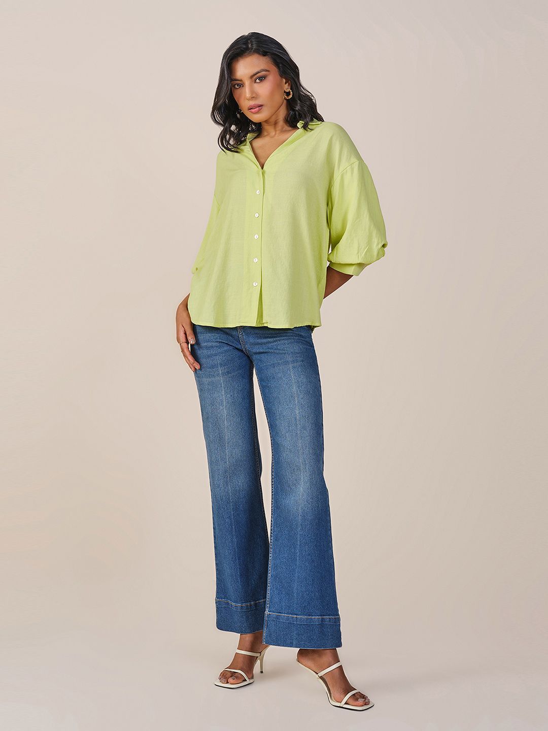 AND Shirt Style Solid Top