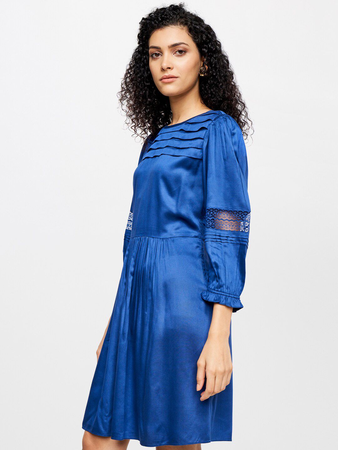 AND Women Blue A-Line Dress