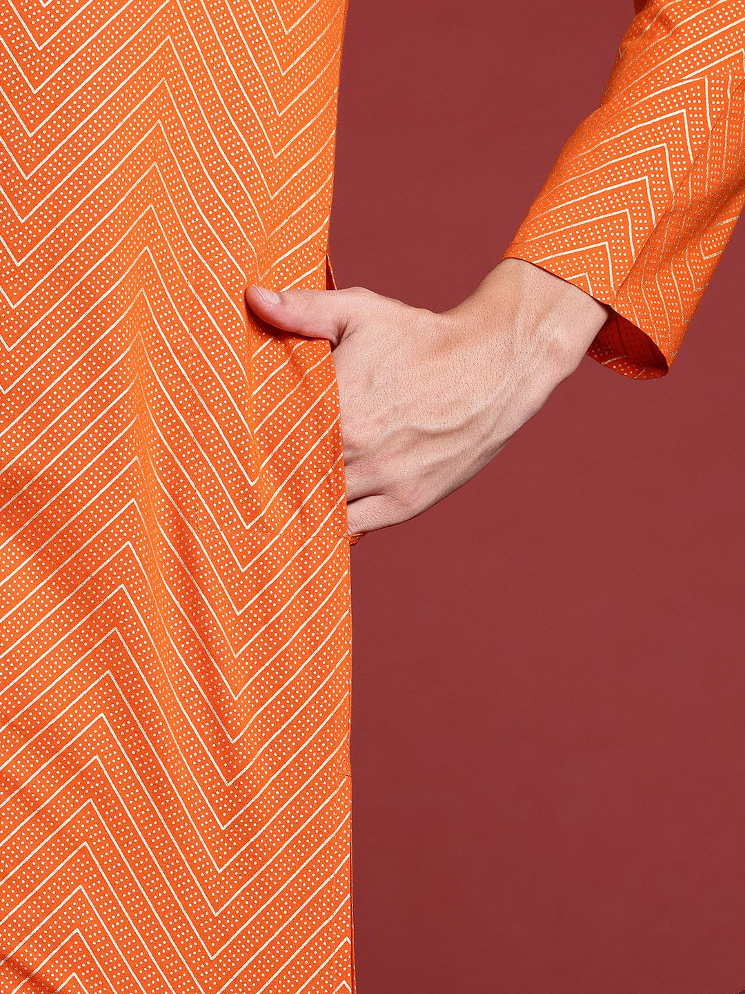 Anouk Chevron Printed Kurta
