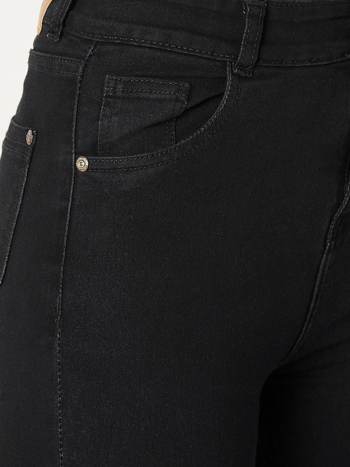 Miss Chase Women Black Skinny Fit High-Rise Clean Look Jeans