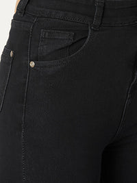 Miss Chase Women Black Skinny Fit High-Rise Clean Look Jeans