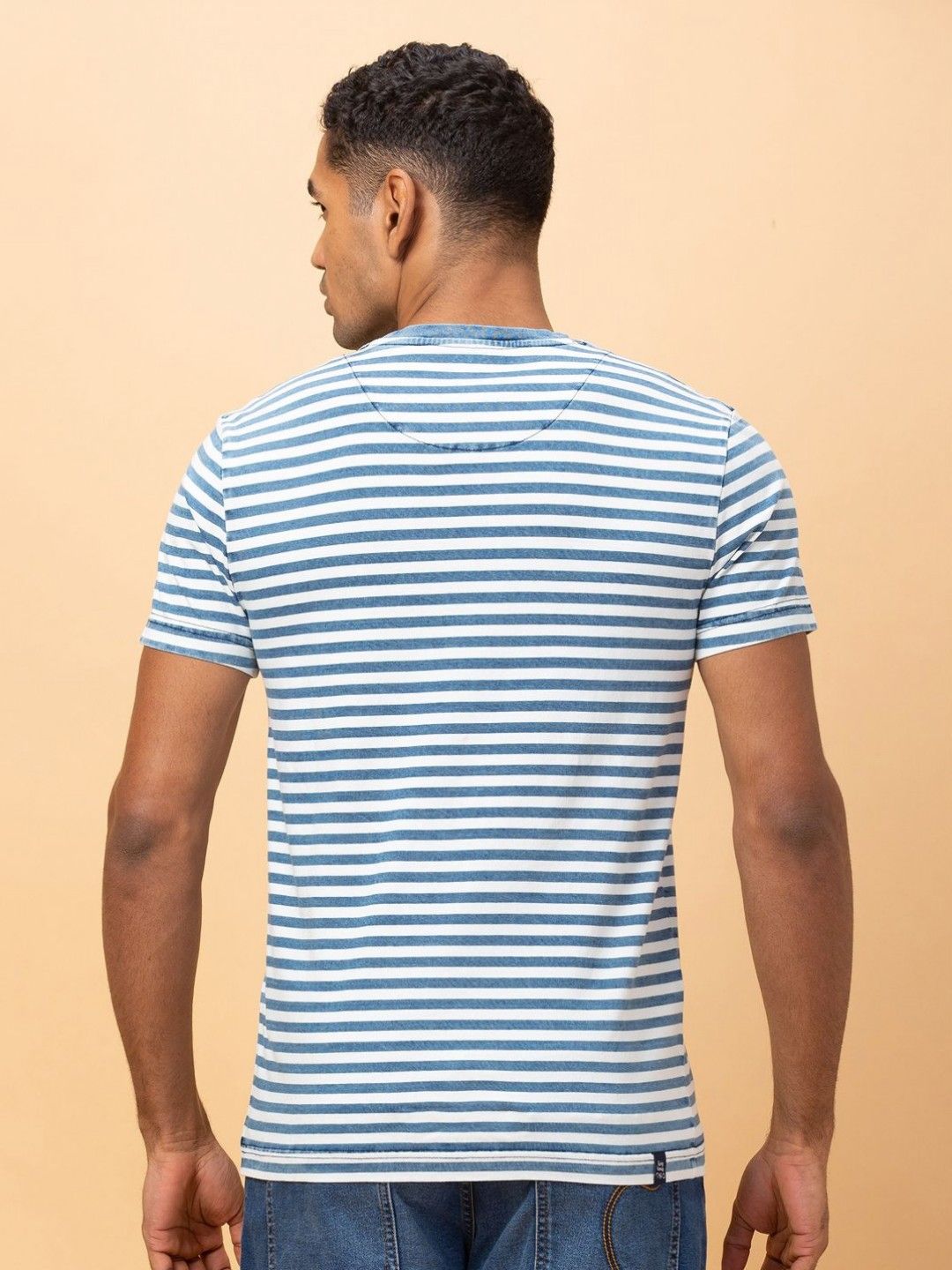 Being Human Men Striped Pockets T-shirt