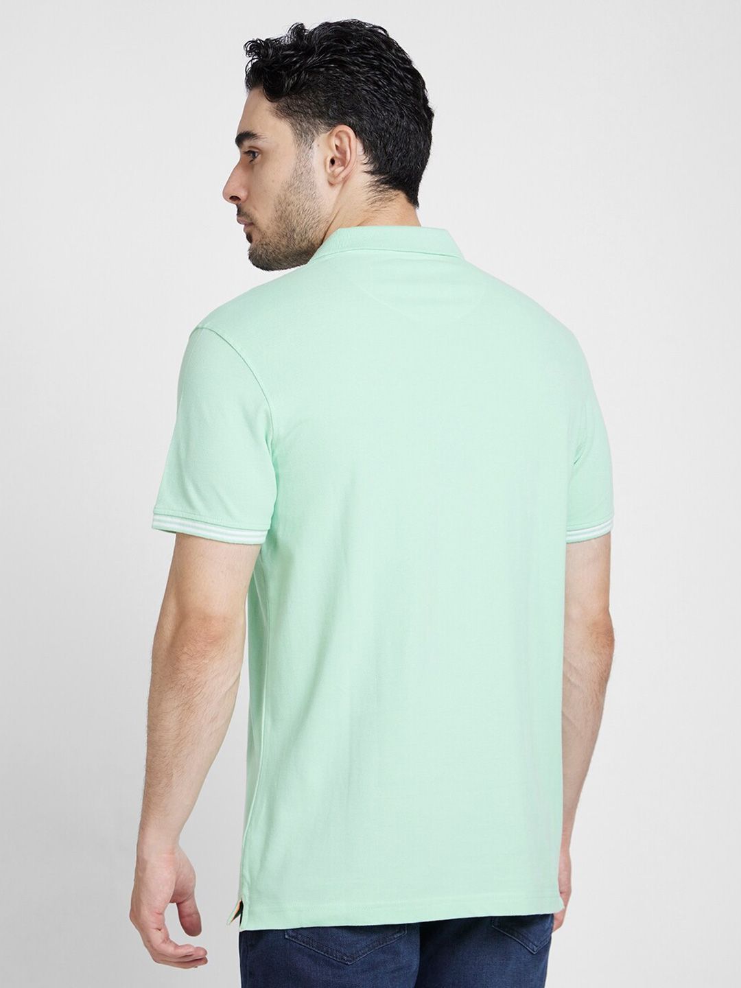 SPYKAR Polo Collar Cotton Slim Fit T-shirt