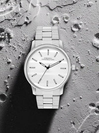 French Connection Men Dial & Stainless Steel Bracelet Style Straps Analogue Watch FCN091SM