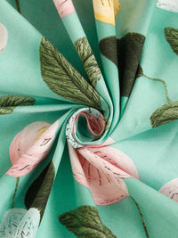 Moda Rapido X KLOTTHE Green & Pink Floral 300 TC King Bedsheet with 2 Pillow Covers