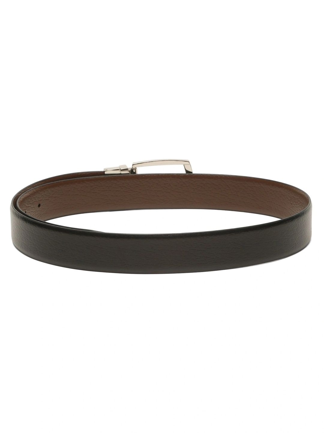 Teakwood Leathers Men Textured Leather Reversible Formal Belt