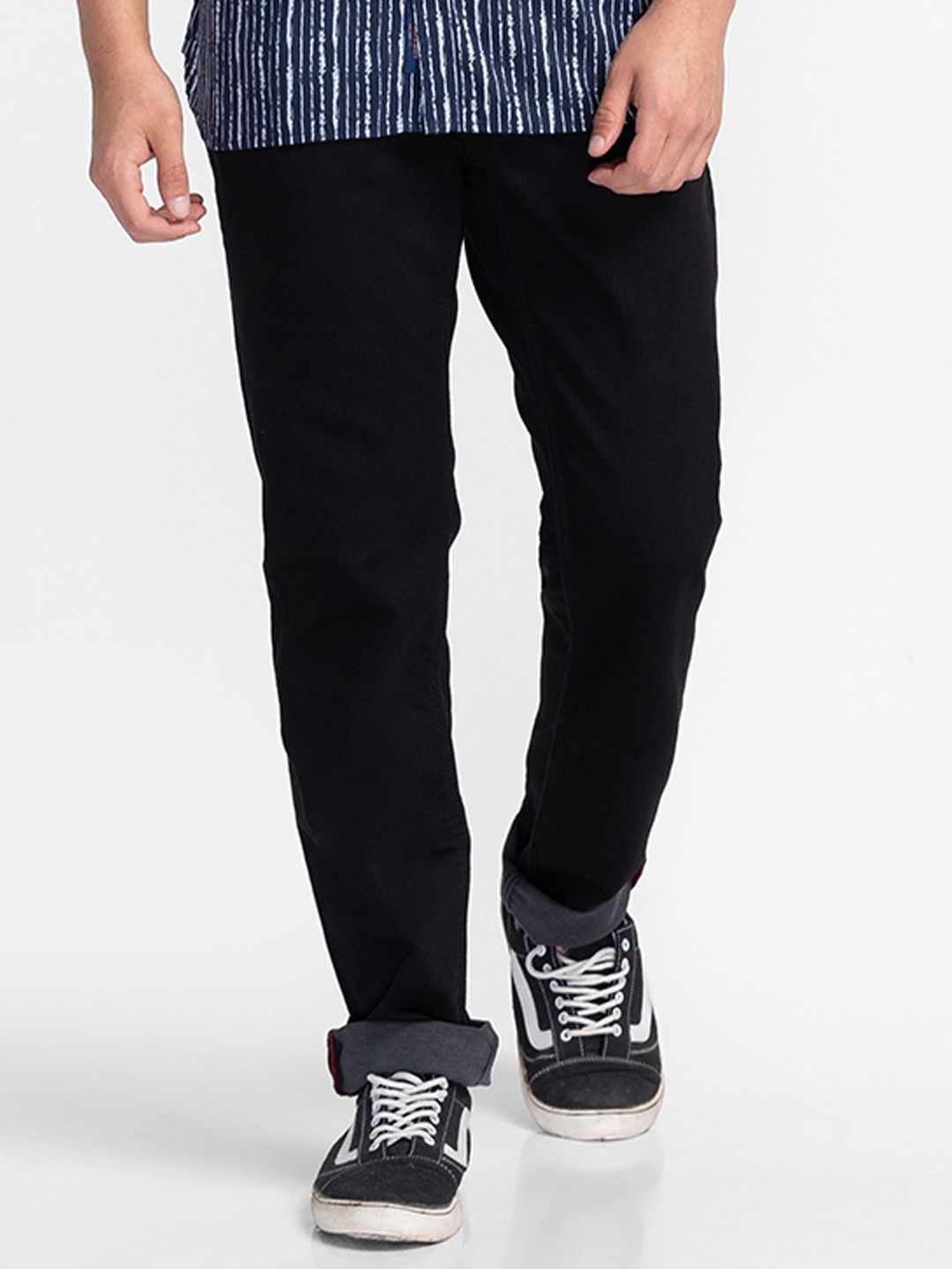 Menjadi Lelaki Manusia Black Slim Fit Jeans Rendah Rendah